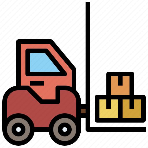 Delivery, fork, forklift, industrial, lift, transport, transportation icon - Download on Iconfinder