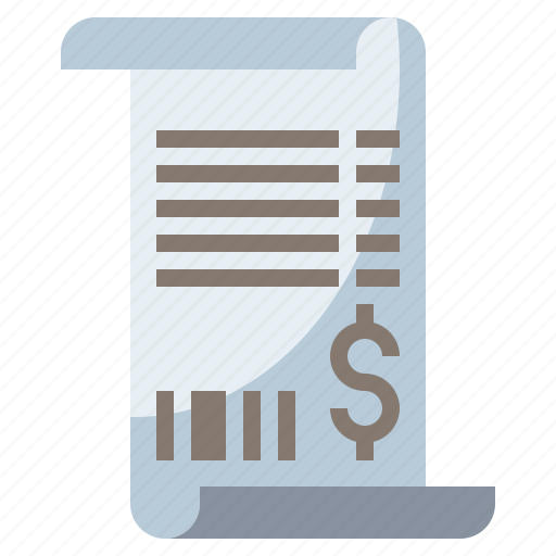 Bill, business, commerce, invoice, payment, receipt, ticket icon - Download on Iconfinder