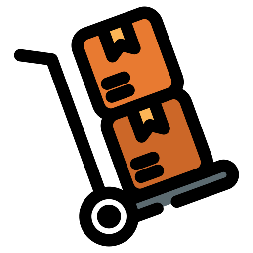 Trolley, cart, transport, delivery, box, shipping, ecommerce icon - Download on Iconfinder