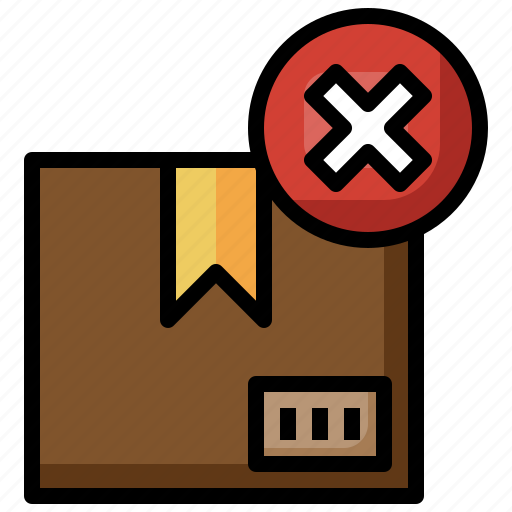 Cancel, forbidden, parcel, delivery, package, box icon - Download on Iconfinder