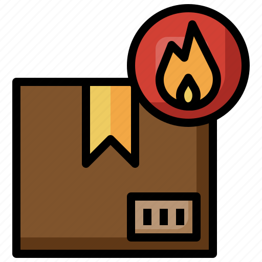 Flammable, logistic, warning, delivery, shipping icon - Download on Iconfinder