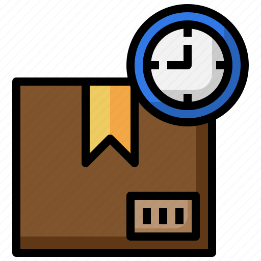 On, time, parcel, delivery, package, box icon - Download on Iconfinder