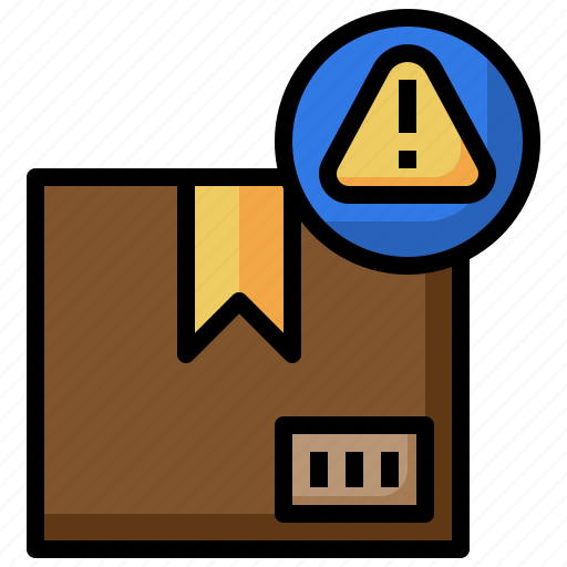 Warning, parcel, delivery, package, box icon - Download on Iconfinder