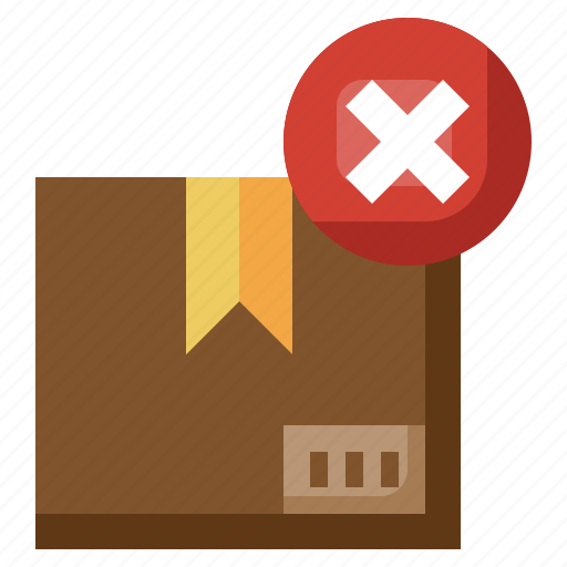 Cancel, forbidden, parcel, delivery, package, box icon - Download on Iconfinder