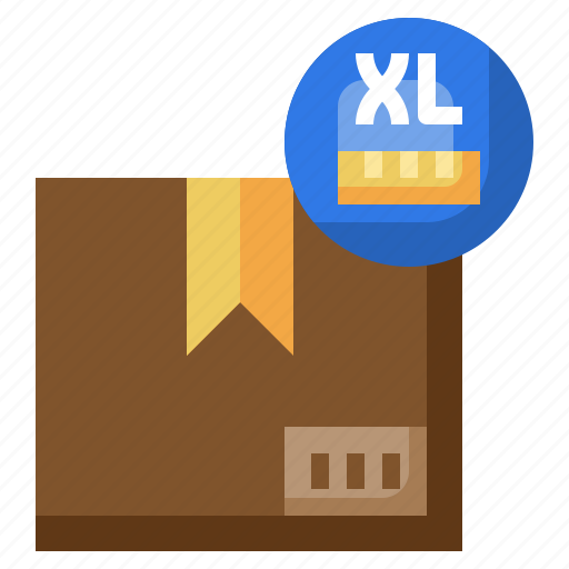 Size, box, standard, xl, delivery, package icon - Download on Iconfinder
