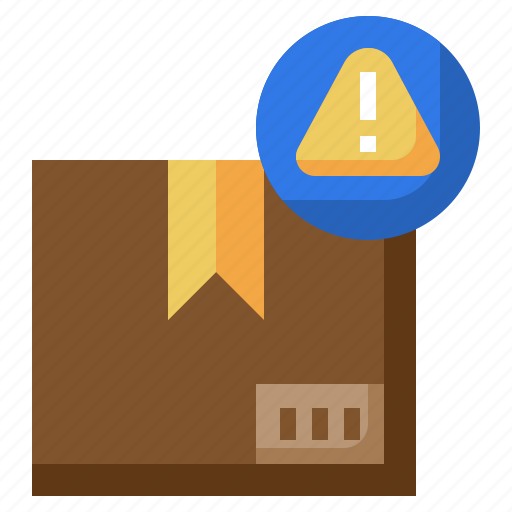 Warning, parcel, delivery, package, box icon - Download on Iconfinder