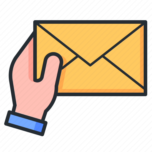 Letter, delivery, envelope, hand icon - Download on Iconfinder