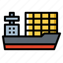 boat, sea, ship, shipping, transportation
