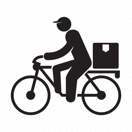 Bicycle, delivery, riding, send, shipping icon - Download on Iconfinder
