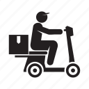 delivery, riding, scooter, send, shipping, transport