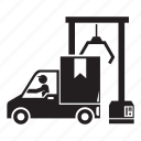 cargo, logistics, robot, shipping, transport, truck