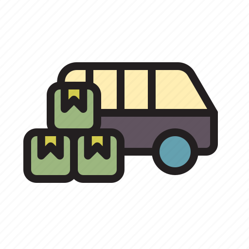Van, delivery, shipping, logistic, service, transport, transportation icon - Download on Iconfinder