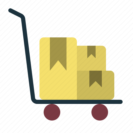 Trolley, package, delivery, service icon - Download on Iconfinder