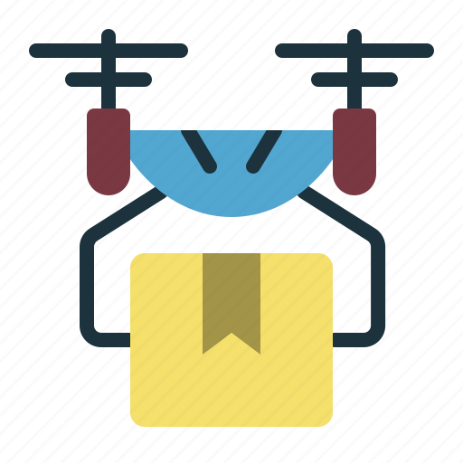 Drone, delivery, package, shipping, service icon - Download on Iconfinder