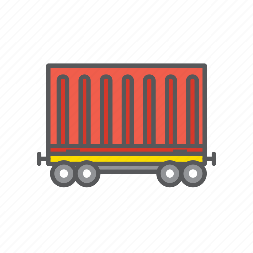 Box, cargo, container, logistic, train icon - Download on Iconfinder