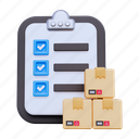 delivery checklist, report, data, analysis, file, package, shipping, delivery