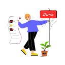 delivery, target, done, shipping, courier, service, logistics