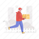 parcel delivery, delivery boy, cargo service, delivery man, logistic services 