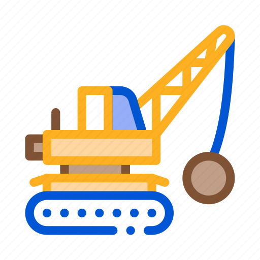Bang, building, countdown, crane, demolish, demolition, machine icon - Download on Iconfinder