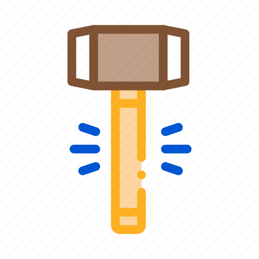 Building, concept, construction, demolition, hammer, linear, tool icon - Download on Iconfinder