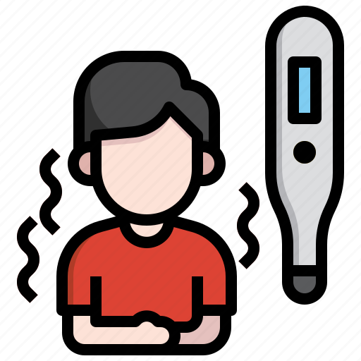 Fever, sick, temperature, thermometer, ill icon - Download on Iconfinder