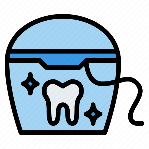 Dental, floss, cleaning, hygienic icon - Download on Iconfinder