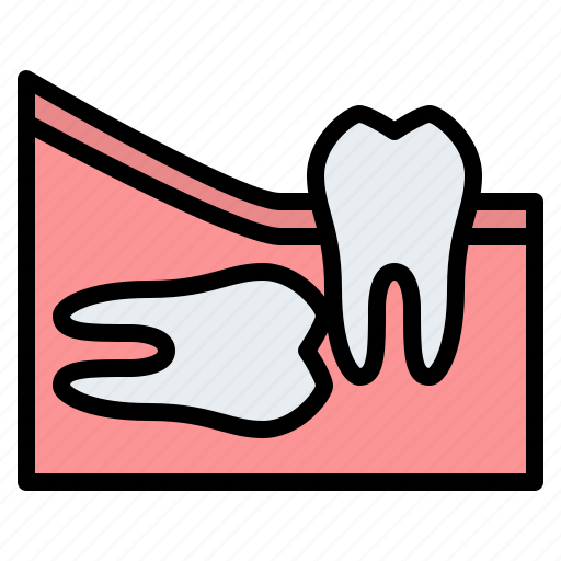 Wisdom, teeth, horizontal, dental, gum icon - Download on Iconfinder