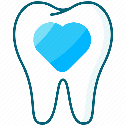 Tooth, love, heart, dental, care icon - Download on Iconfinder