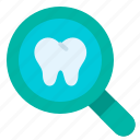 dental checkup, checkup, magnifying glass, dental, teeth, loupe, tooth