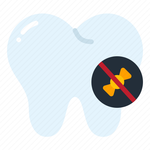No, sweet, sugar, dental, care, signaling, candy icon - Download on Iconfinder