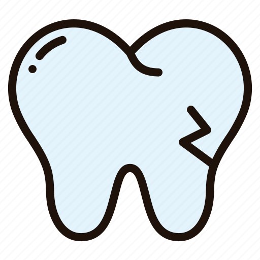 Broken, tooth, healthcare, medical, caries, dentist icon - Download on Iconfinder