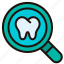 dental, checkup, magnifying, glass, teeth, loupe, tooth 