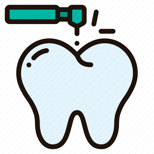 Tooth, drill, drilling, dentist, healthcare, medical, health icon - Download on Iconfinder