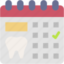 dental, schedule, calendar, time, and, date