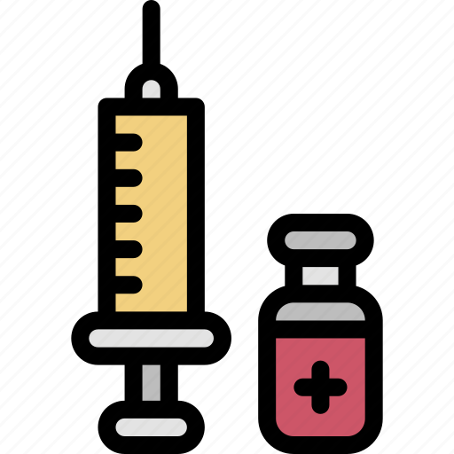 Injection, syringe, immunization, drug, hospital, vaccine icon - Download on Iconfinder