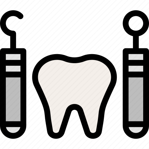 Tooth, dentist, tools, mouth, mirror, medical, equipment icon - Download on Iconfinder