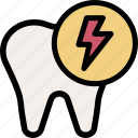 toothache, dental, molar, dentist, thunder, pain, tooth