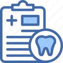 dental, record, report, diagnosis, care, tooth, clipboard