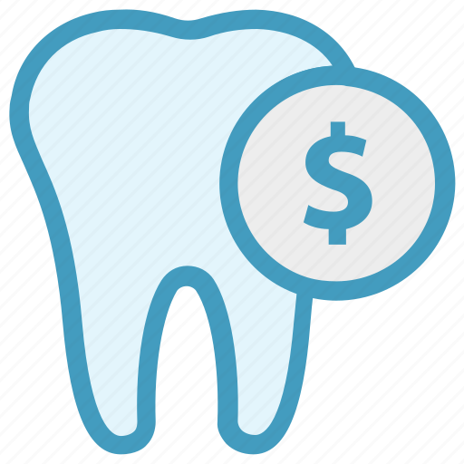 Coin, dental, dollar, money, stomatology, tooth icon - Download on Iconfinder