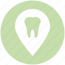 dental, dentist, dentistry, map pointer, marker pin, stomatology