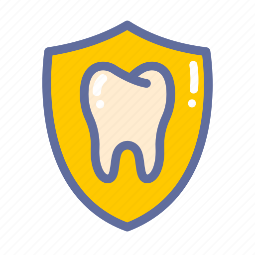 Dental, dentist, medical, oral, protection, shield, tooth icon - Download on Iconfinder