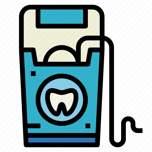 Dental, dentist, floss, hygiene icon - Download on Iconfinder