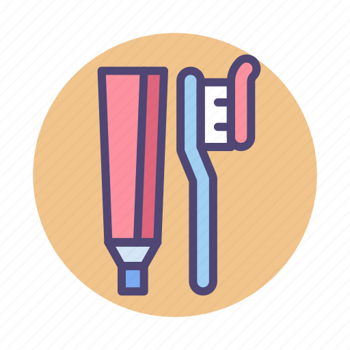 Brush, dental, hygiene, teeth, toothbrush, toothpaste icon - Download on Iconfinder