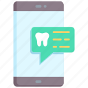 alert, appointment, dental, message, mobile, notification, reminder