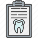 care, case, clipboard, dental, record, tooth