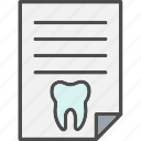 dental, report, prescription, diagnosis, document