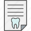 dental, report, prescription, diagnosis, document 