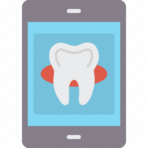 Application, care, dental, doodle, mobile, screen, tooth icon - Download on Iconfinder