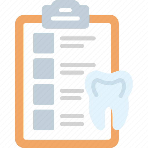 Care, dental, invoice, list, stomatology, tooth, treatment icon - Download on Iconfinder