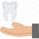 dental, giving, hand, help, tooth